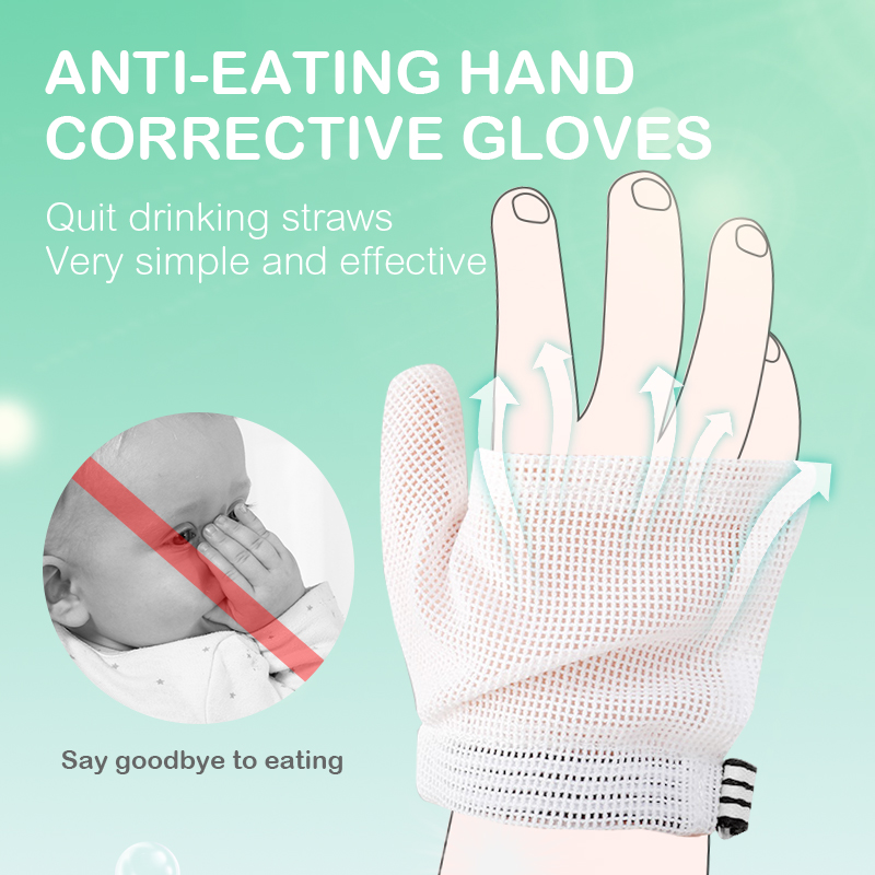 Teething Mitten Baby - Baby Anti-eating Hand Gloves Breathable Net
