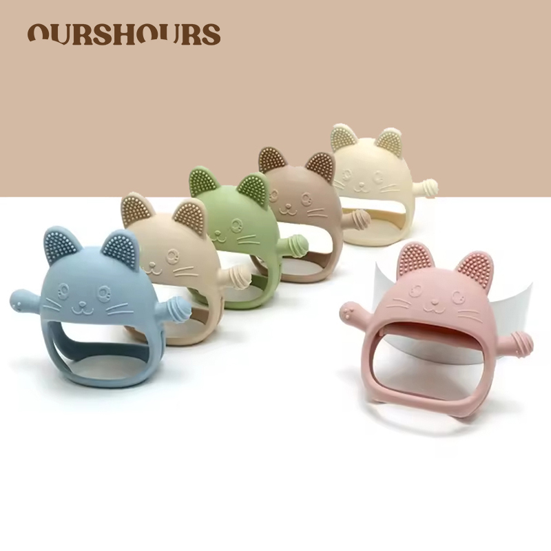 1PC Baby Silicone Teethers Glo - огляд і ціна Teething Mitten Baby