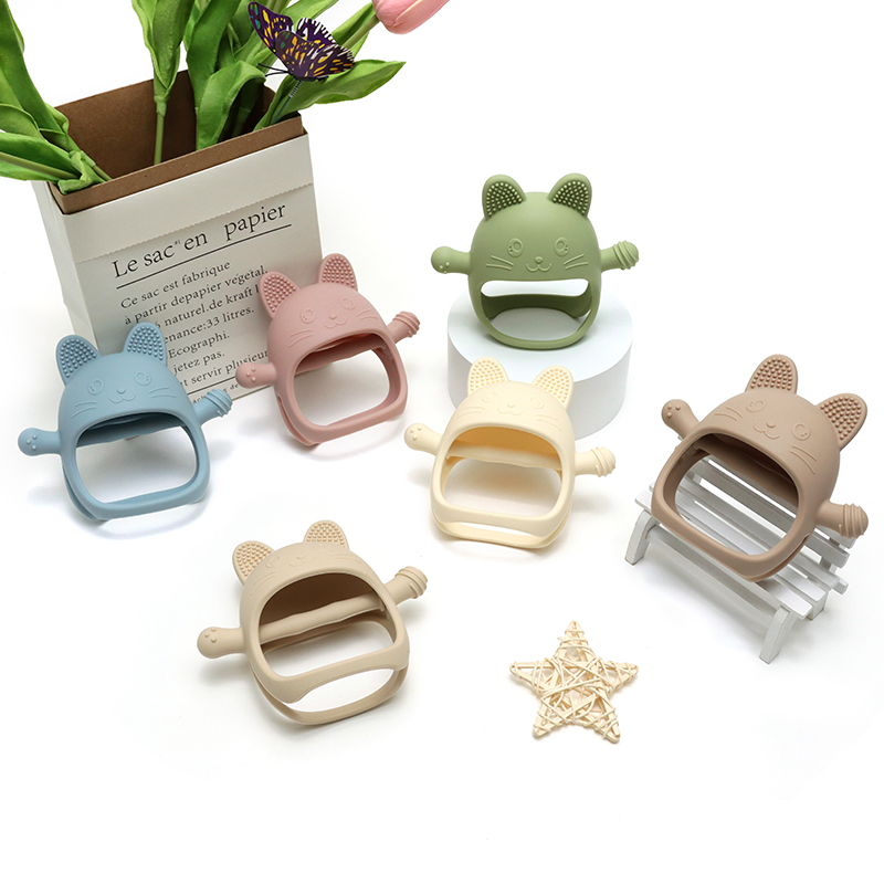Baby Silicone Teether Gloves P - огляд і ціна Teething Mitten Baby