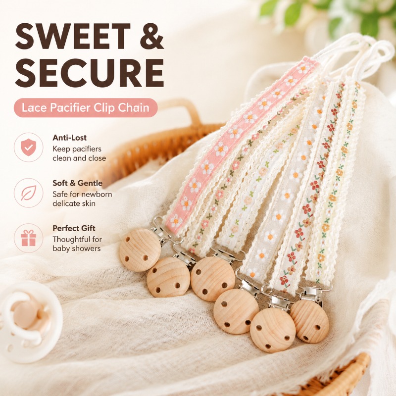 Lace Pacifier Clip Chain for N - огляд і ціна Baby Products To Gift