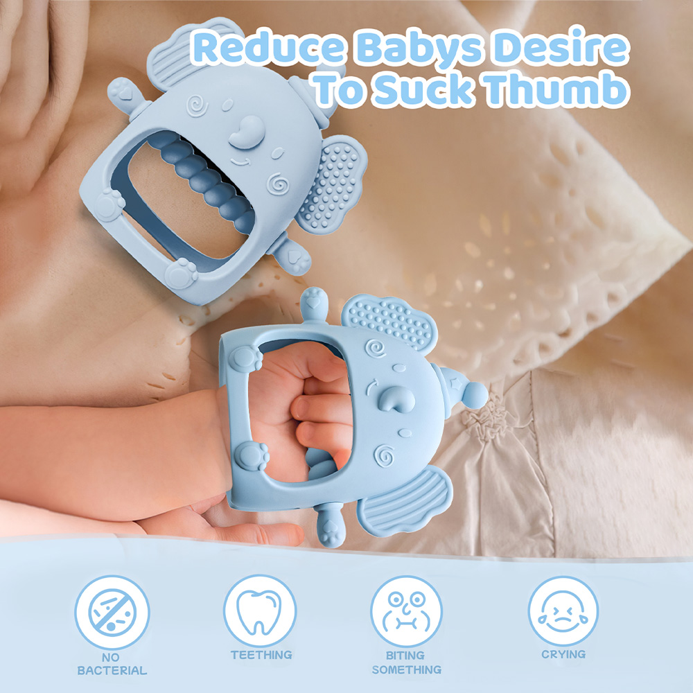 2PCS Silicone Baby Teether Glo - огляд і ціна Teething Mitten Baby